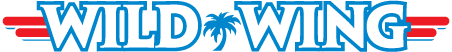 Wild Wing logo with palm trees